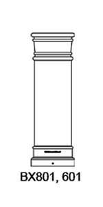 Aluminum Decorative Bollard Design 1