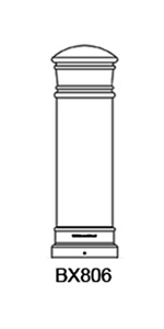 Aluminum Decorative Bollard Design 4